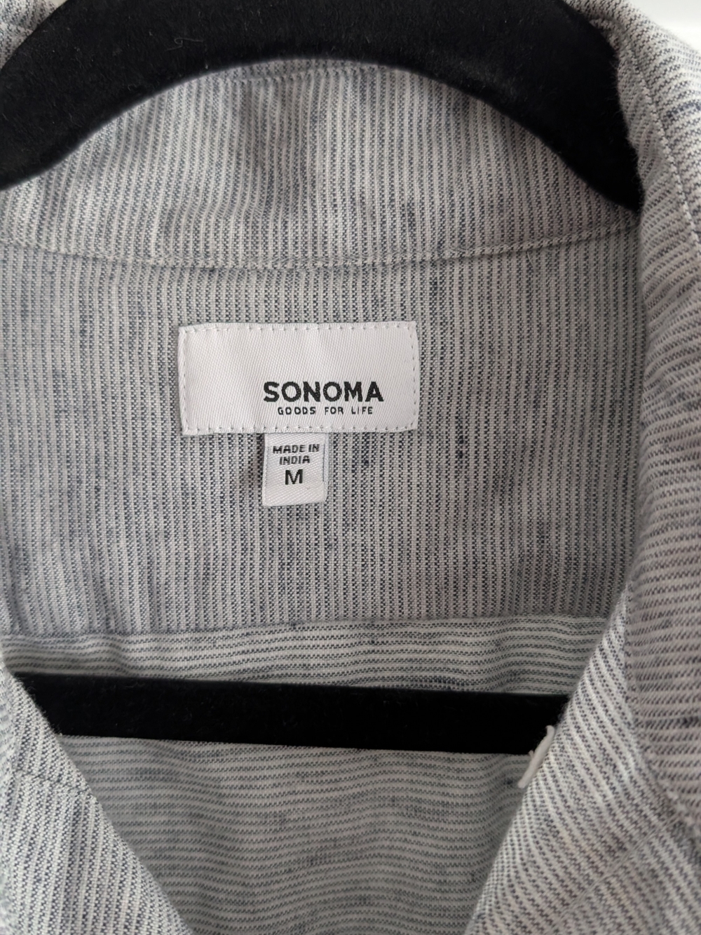 Sonoma Light Grey Short-Sleeve Button-Down Shirt - Picture 3 of 3